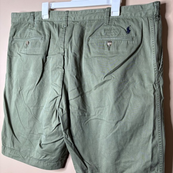 Polo Ralph Lauren Mens Chino Shorts Sz 44B  Olive Green Classic Fit Casual - Picture 1 of 7